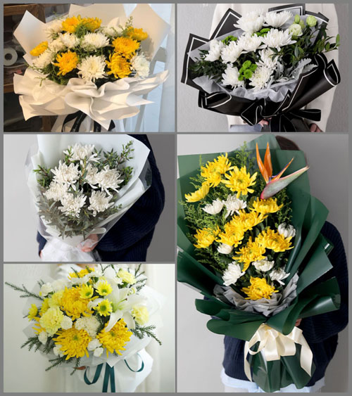 上海奉贤区四团镇渔墩村白事花束代送